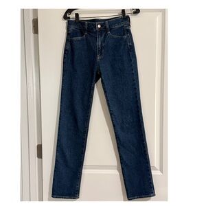 GAP High Rise Rigid ‘90s Straight Jeans – Size 25 – Dark Indigo Vintage Fit